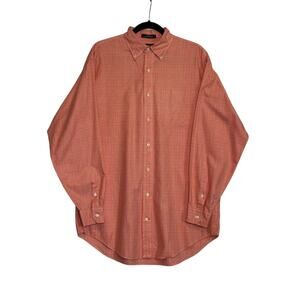 Daniel Cremieux orange plaid long sleeves shirt size Medium